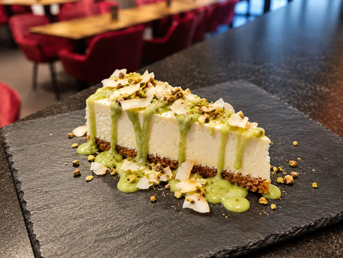 Cheesecake coco pistache